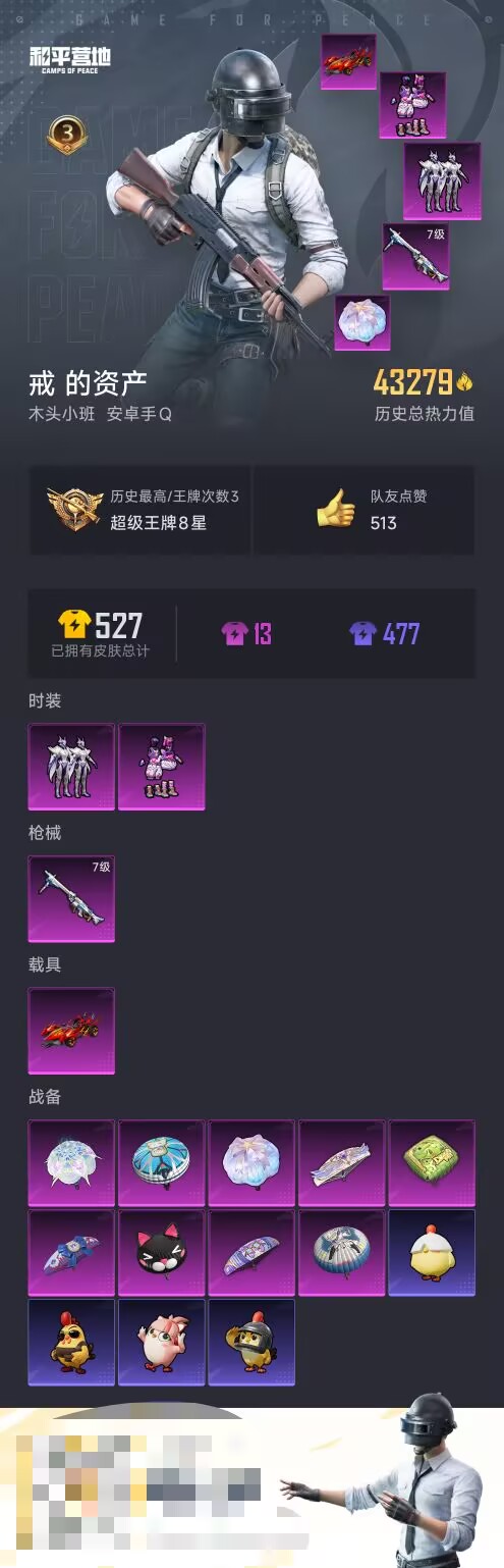 HPCMW3445201和平精英账号详情图2 HPCMW3445201和平精英账号详情图2