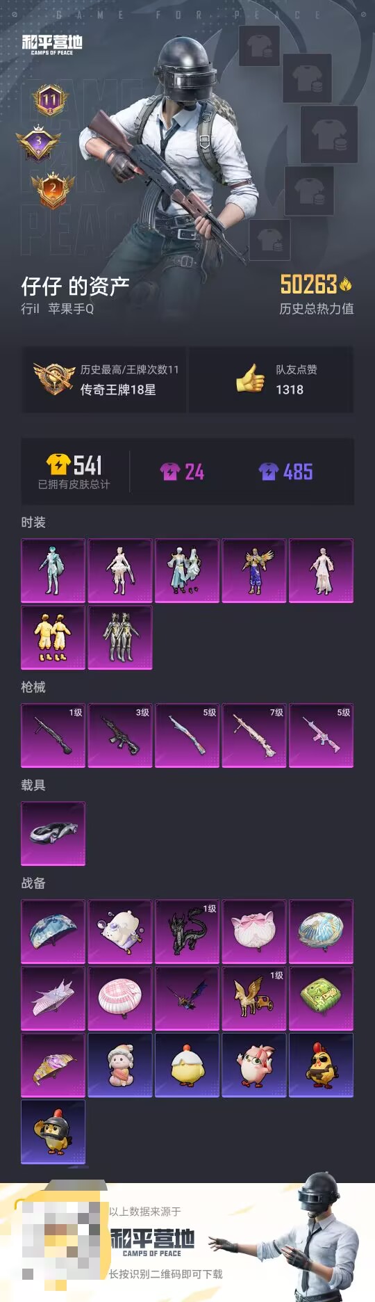 HPCMW3446374和平精英账号详情图3