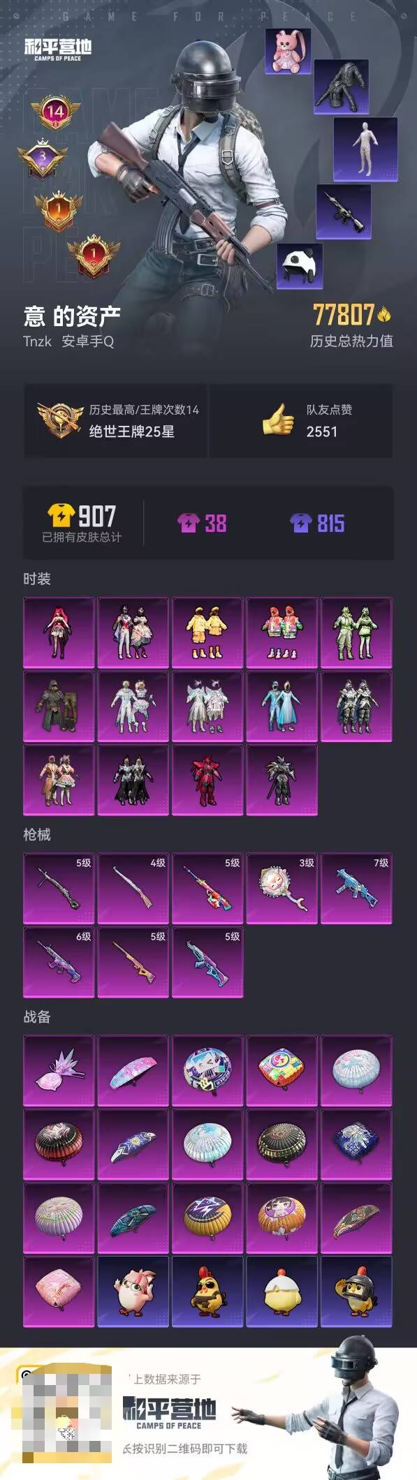 HPCMW3446418和平精英账号详情图2