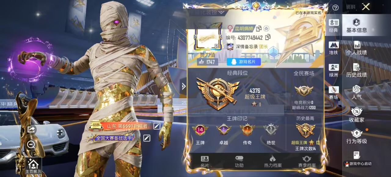 HPCMW3447808和平精英账号详情图4