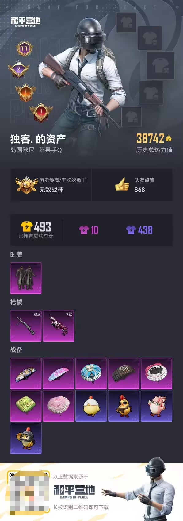 HPCMW3448587和平精英账号详情图2