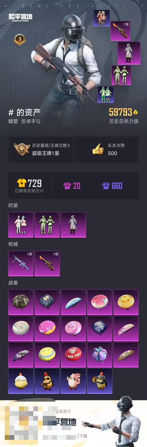 HPCMW3450400和平精英账号详情图2