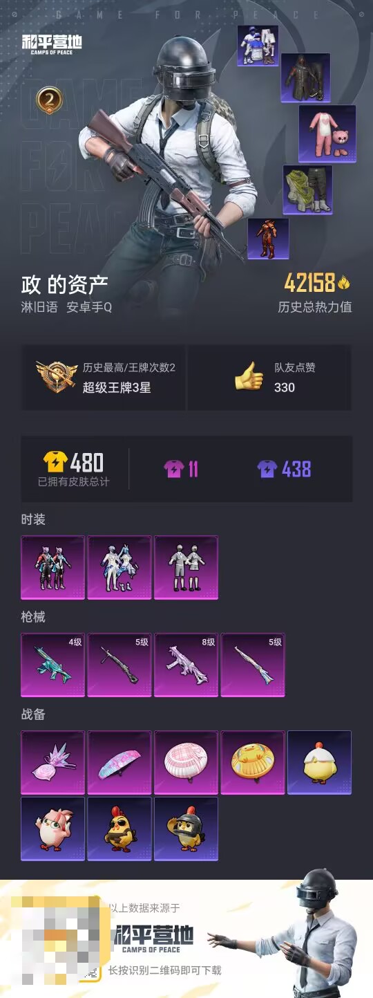 HPCMW3450411和平精英账号详情图2