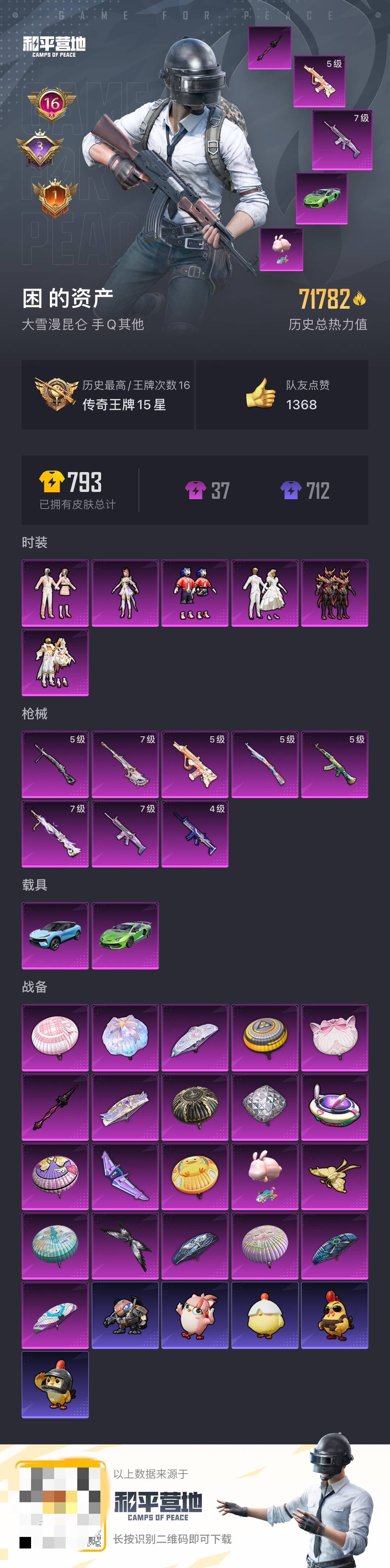 HPCMW3452758和平精英账号详情图3