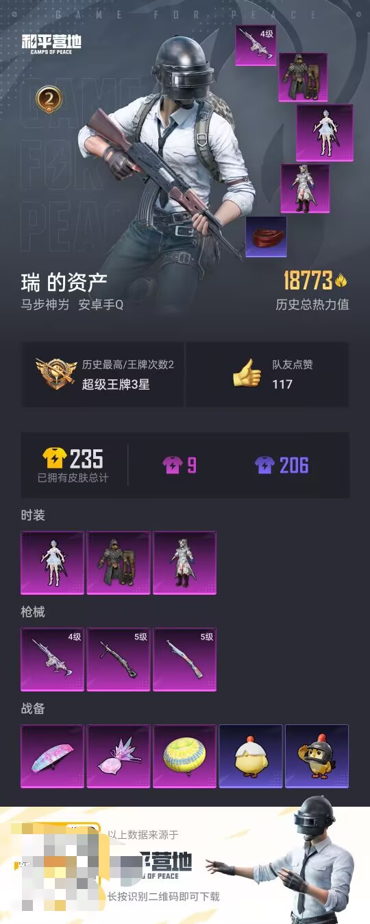 HPCMW3452815和平精英账号详情图2