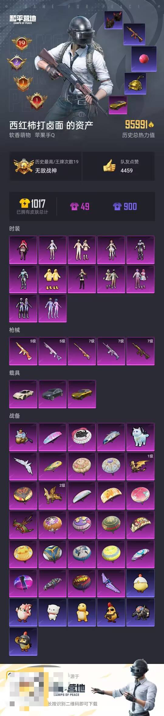 HPCMW3452839和平精英账号详情图2