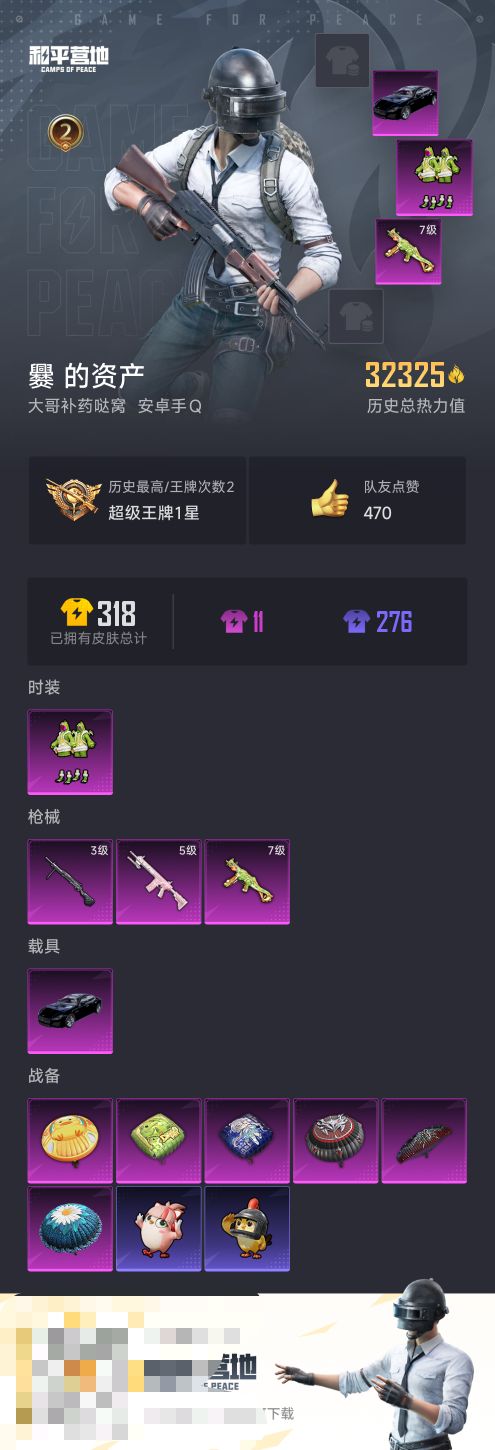 HPCMW3455272和平精英账号详情图3