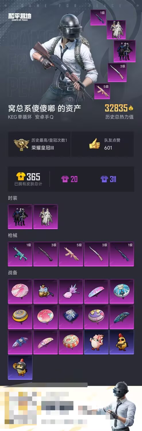 HPCMW3455291和平精英账号详情图2