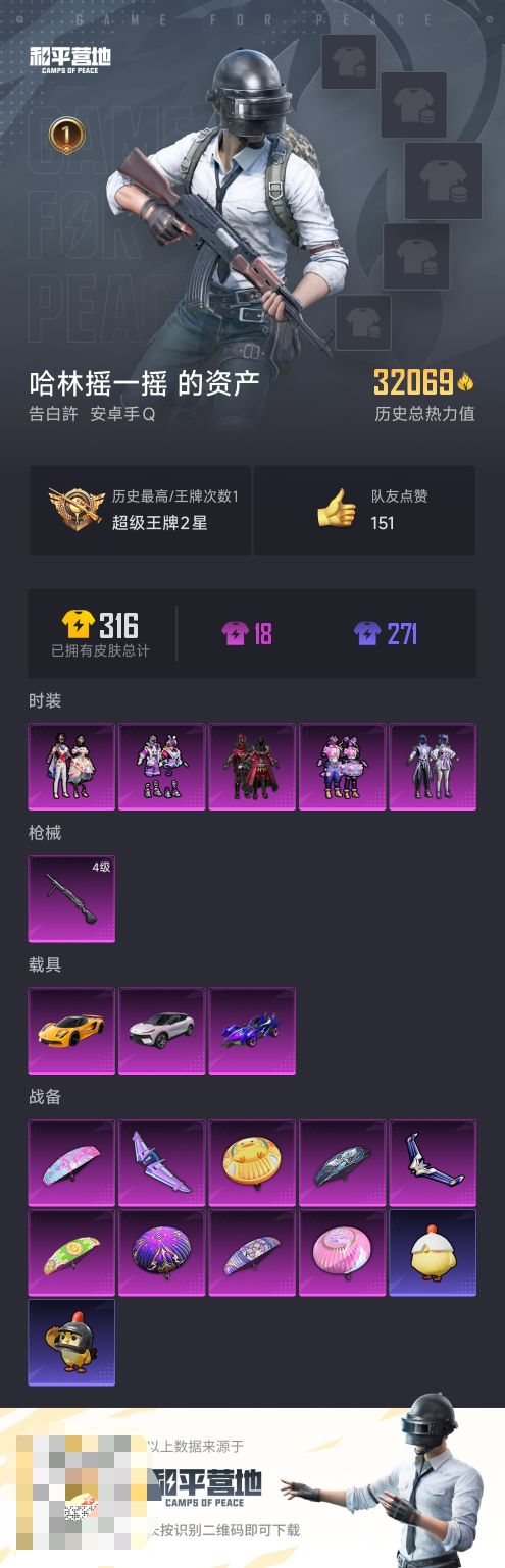 HPCMW412862和平精英账号详情图4