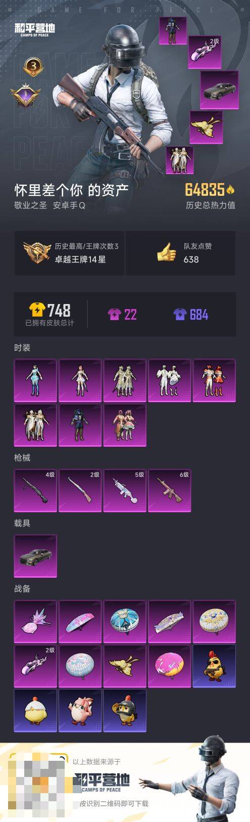 HPCMW412866和平精英账号详情图4