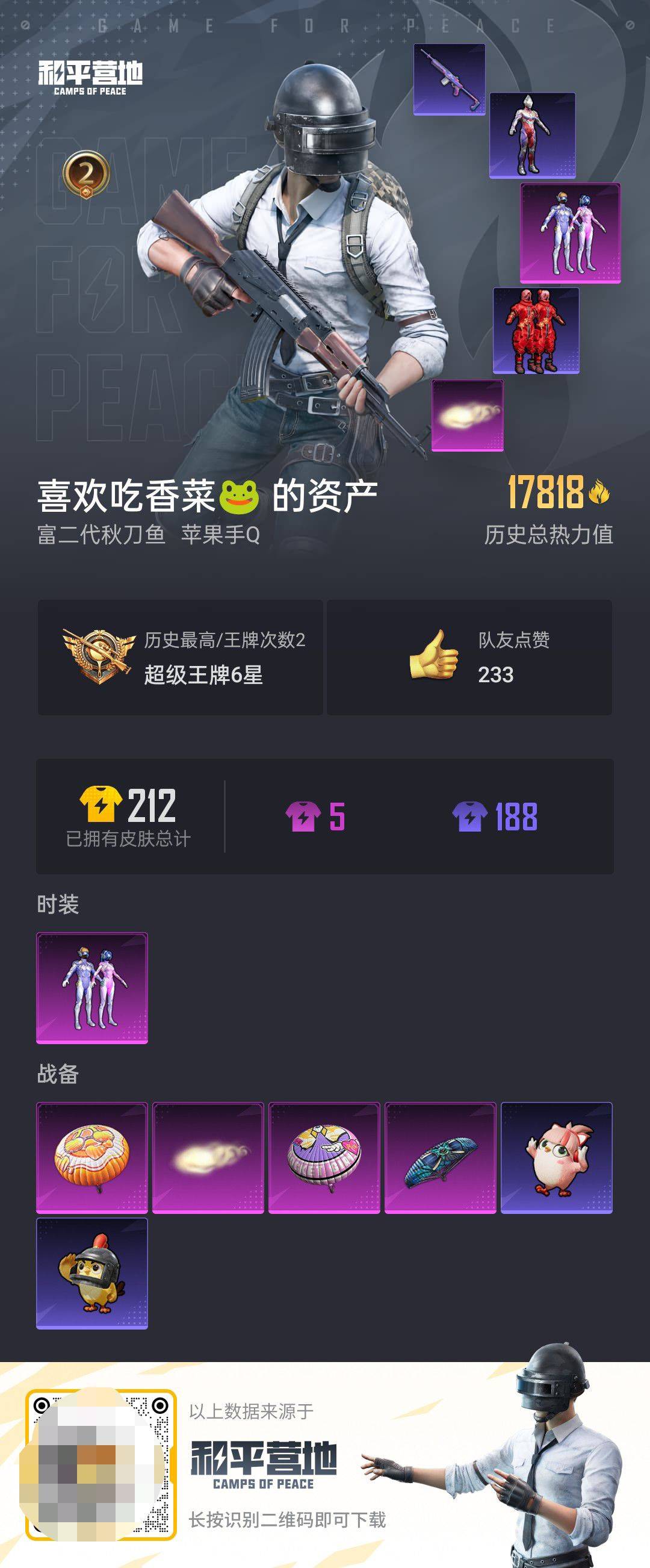 HPCMW416884和平精英账号详情图5