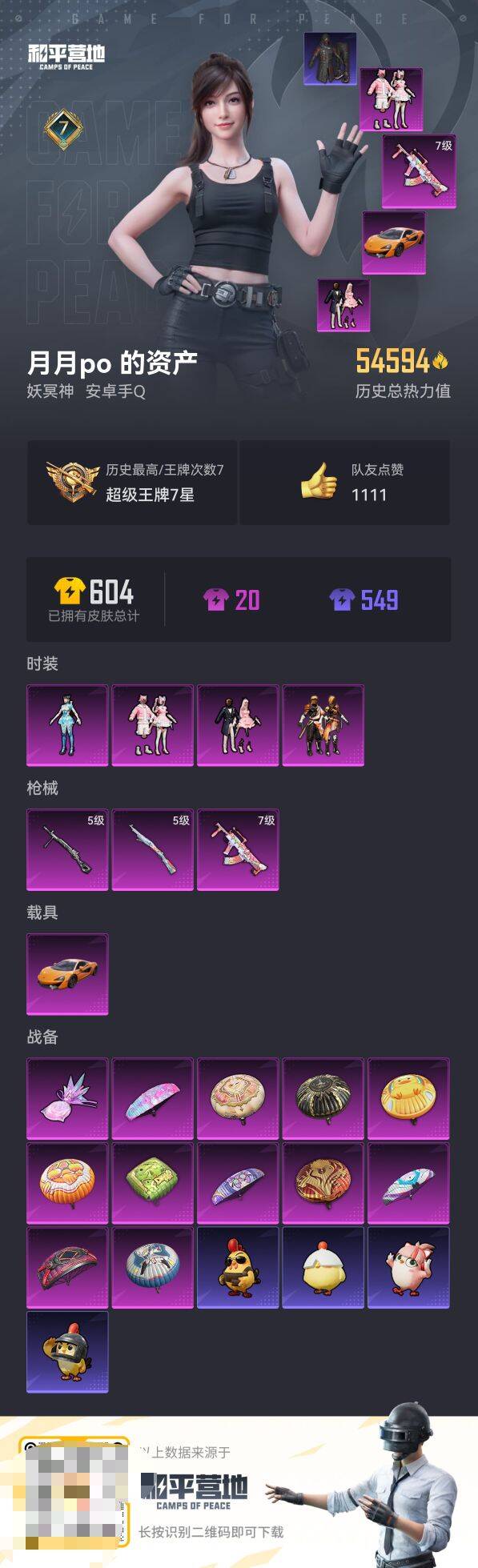 HPCMW421188和平精英账号详情图2