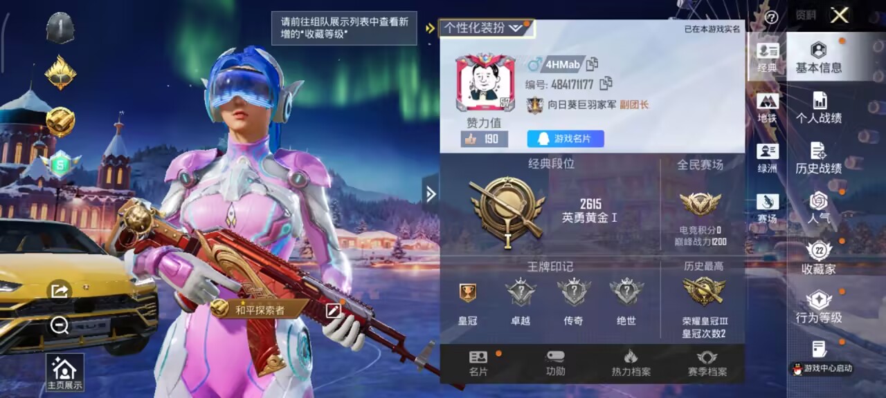 HPCMW430066和平精英账号详情图2