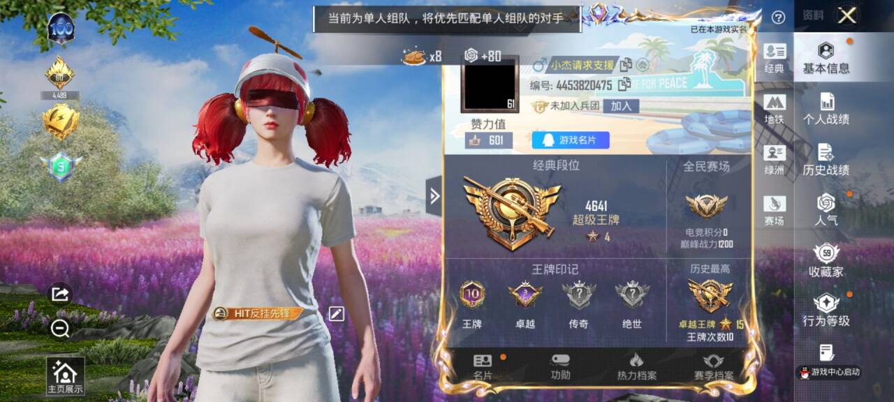 HPCMW454994和平精英账号详情图3