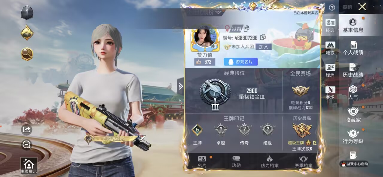 HPCMW461550和平精英账号详情图2