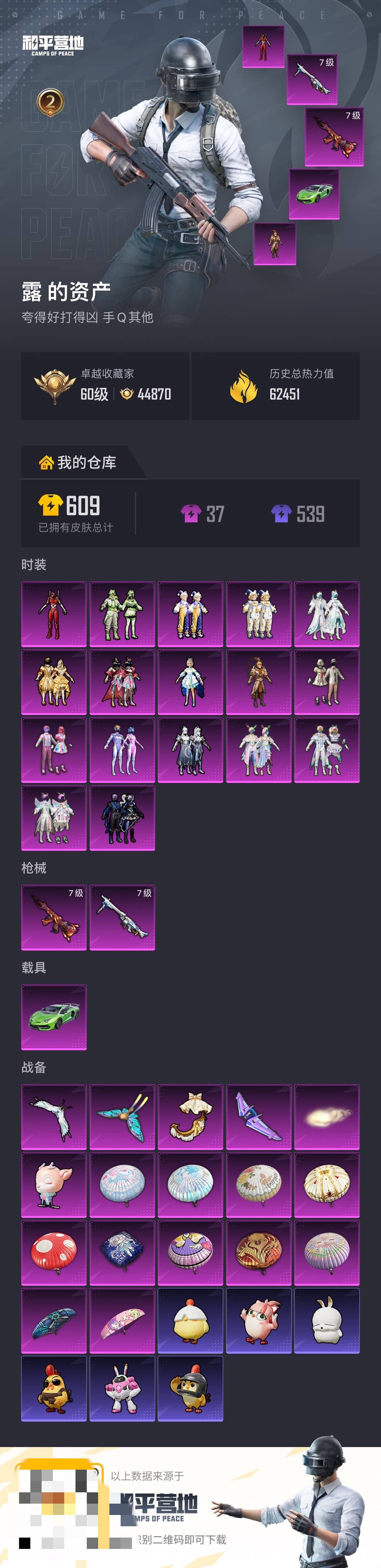 和平精英账号安卓QQ1载具-140套装-158枪皮-【】【商品标题】：安卓 手Q-17粉装-2特效枪-1载具-62451