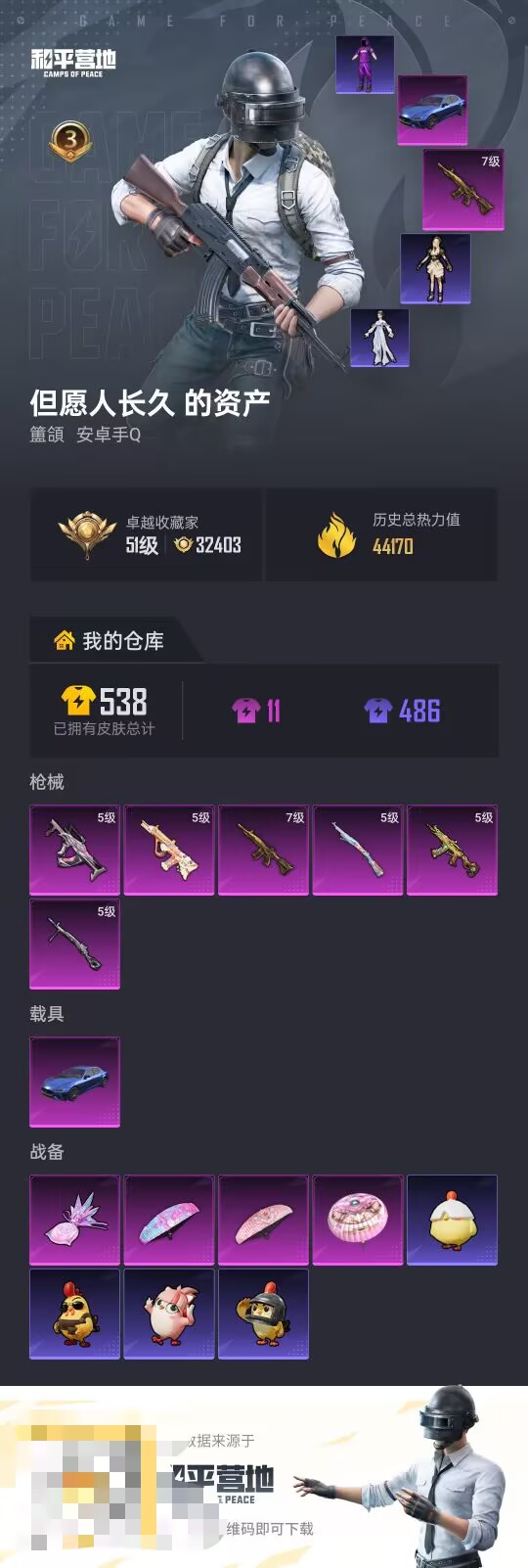 HPCMW472783和平精英账号详情图3