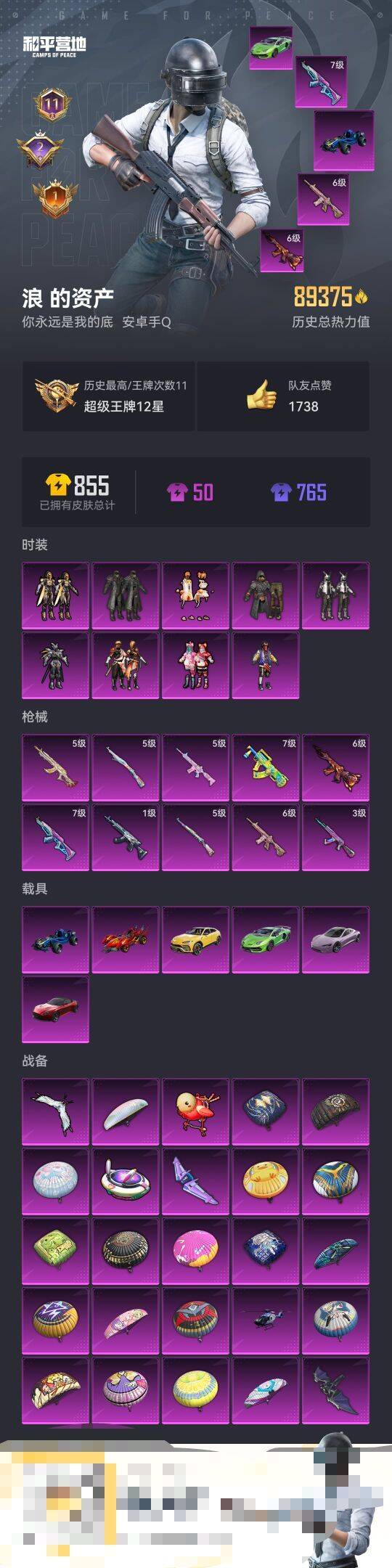 HPCMW3421825和平精英账号详情图4 HPCMW3421825和平精英账号详情图4